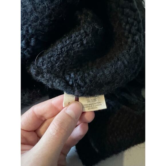 Ulla Johnson Delma Alpaca Chunky Knit Fringe Puff Sleeve Sweater Size P XS - Picture 11 of 12